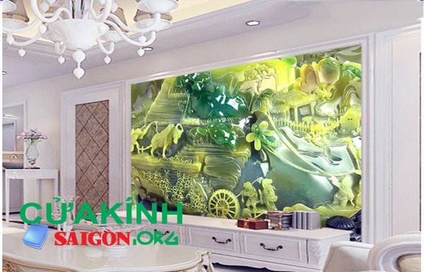 Mẫu kính 3d – sự mới mẻ cho phòng bếp Mẫu kính 3d – sự mới mẻ cho phòng bếp