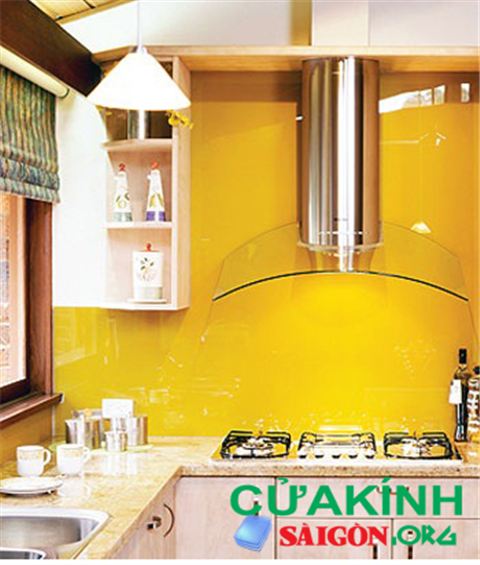 09 Mẫu kính ốp bếp màu vàng cam chanh được yêu thích nhất 09 Mẫu kính ốp bếp màu vàng cam chanh được yêu thích nhất