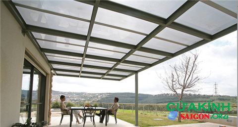Mẫu mái hiên kính đẹp - Báo giá Mái hiên kính cường lực lấy sáng Mẫu mái hiên kính đẹp - Báo giá Mái hiên kính cường lực lấy sáng